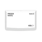 COLOP Stempelkissen MAKE 3 frozen white 90 x 160 mm, Kissen für traditionelle Handstempel und Kreativstempel