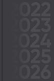 Kalender für 5 Jahre, 2022 - 2026 - Wochenplaner: Wochenkalender und Planer für fünf Jahre, 60 Monate (2022, 2023, 2024, 2025, 2026), ca. A5, schwarz