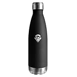 Isolierflasche 750ml, Trinkflasche Kohlensäure Geeignet, Thermosflasche Auslaufsicher, Trinkflasche Edelstahl BPA-Frei, Wasserflasche für Schule, Fitness, Gym, Erwachsene, Büro, Sprudel, Camping