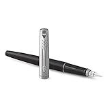 Parker Jotter Füller | Bond Street Black | Füllfederhalter mit mittlerer Feder | blaue Tinte | Geschenkbox