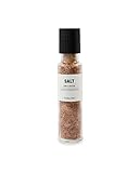 Meersalz mit Chili in Keramikmühle | Französisches Salz aus der Provence | Edle Gewürzmühle im dänischen Design | Feines Gourmet-Salz für Fleisch, Gemüse & Pasta