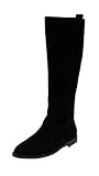 Tommy Hilfiger FLAG SUEDE LONG BOOT ZIP ( Hohe Stiefel Damen, Schwarz (Black), 39 EU