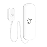Wasseralarm-Sensor, für TUYA Smart Home, WLAN, Wasserleckage, Tauchsensor, App, Fernüberwachung, Alarm-Timing für Keller, Abwasserpumpe (1 Stück)
