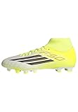 adidas Unisex F50 Club Mid Cut Firm Ground/Multi Ground Football Boots, Team solar Yellow 2/core Black/Lucid red, 44 EU