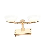 ibasenice 3 Stück Holz Balancierend Pädagogisch Sicher Langlebig Glatte Oberfläche Fördert Kreativität Vorstellungskraft Konzentration Hand Auge Koordination für DIY Lernspielzeug