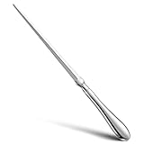 Brieföffner Edelstahl Briefumschlagöffner Messer Metall Brieföffner Umschlagöffner Box Cutter für Pappe Papier Schneiden Schachtel Büro Zuhause Schulbedarf (Silber)