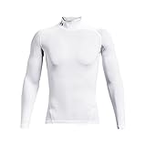 Under Armour Herren Heatgear Armour Comp Mock Langarmshirt, Weiß, XL EU