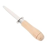 DEARMAMY Edelstahl Austernmesser mit Ergonomischem Griff Leichtes Austernschälmesser für Küche und Restaurant Praktisches Meeresfrüchte öffnungswerkzeug Rutschfest und Handlich Kleiner