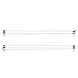 2 Stück 15W Leuchtstoffröhre, Größe: 450 mm, T8 Kaltweiß 4000K, G13-Sockel, Röhrenlicht mit Geringem Energieverbrauch, Energiesparlicht für den Notfall, Geeignet für Küche, Bad, Schrank, Garage