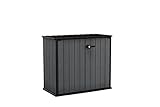 Keter Cortina Bella Aufbewahrungsbox, 1000l Fassungsvermögen, Außenmaße B/T/H 139.5x77x120cm, Evotech Material, Wasserdicht