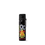 Pfefferspray 63ml OC 5000 SSG-6 mit praktischem Metallclip zur Befestigung Sprüharten Weitstrahl + Breitstrahl - extrem Starke Wirkung KO-Spray Tierabwehrspray (Breitstrahl)