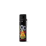 Pfefferspray 63ml OC 5000 SSG-6 mit praktischem Metallclip zur Befestigung Sprüharten Weitstrahl + Breitstrahl - extrem Starke Wirkung KO-Spray Tierabwehrspray (Breitstrahl)