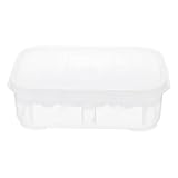 CLISPEED Reptilien Brutkasten 12 Fächer 2 lagig aus Robustem Kunststoff Transparent Inkubatorbox für Geckos Schlangen Eidechsen Haustierbedarf