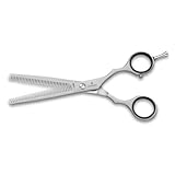 Victorinox Effilierschere, Friseurschere, Länge: 15 cm, Extra Scharf, Rostfreie Stahlklingen, mit Fingerstütze, Silber