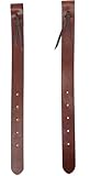 Doqn Westernsattel aus schwerem geöltem Latigo-Leder, hinten, flankig, 4,4 x 61 cm