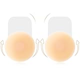 Brightdeal Trägerloser Silikon Klebe-BH Push-Up – Wiederverwendbar, Unsichtbar, Hautfreundlich – Ideal für Rückenfreie Outfits & Hochzeitskleider – Größen: A-B Cup