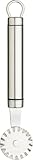 KitchenCraft Professional Teigrädchen, Edelstahl Teigrädchen und -schneider mit kurzem ovalem Griff, spülmaschinenfest, Silber, 17cm Länge, 3,5cm Klingendurchmesser, 1 Stück
