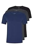 BOSS Herren V-Neck T-Shirt, 3er Pack Classic, Open Blue 497, M