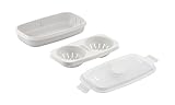 CARE+PROTECT Omlettmaker & Eierkocher Mikrowelle I Eier-Pochierer mit Mulden für verschiedene Eierspeisen I BPA-Frei & 100% recyclebar I Kochen, Servieren & Aufbewahren I 24 x 12,5 x 6 cm