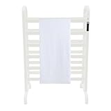 HongKKon Handtuchheizkörper, 180W 220V Freistehend Elektrisch Badheizkörper Doppelstöckig Handtuchwärmer, 45-60°C, LED-Anzeige, 1-24H Timer, Trockenheizkörper für Bad Hotels Spas