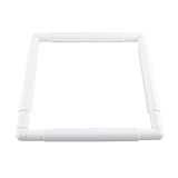 Quadratische Stickrahmen, Kunststoff Cross Stitch Hoop Q Snap Frame Kreuzstich Nähen Hoop Stickerei Snap Frame Hoop für Stickerei Cross Stitch Quilting Needlepoint Tool (27.9×27.9cm)
