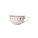 Villeroy und Boch Toy's Delight Milchkaffeetasse, 300 ml, Premium Porzellan, Weiß/Rot