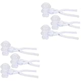 Toyvian 6 STK Astronauten-Schneemodell Outdoor-Spielset Spielzeug Kidcraft-Spielset Werkzeug zum Erstellen von Schneebällen Schneeballwerfer Form des Schneeballherstellers Schneeball-Clip