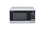 SHARP R670S 2in1 Mikrowelle mit Grill (20 L, 800 Watt, 1000 Watt Grill, 10 Leistungsstufen, 13 AutoCook-Automatikprogramme, Timer) / Silber