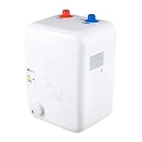 10L Kleiner Druckfester Warmwasserspeicher, 1500W Untertischspeicher mit Abflussrohr, 30-65℃ Temperature Einstellbar Warmwasserbereiter für Die Küche, Bad
