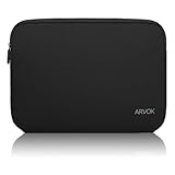 Arvok 17 17,3 Zoll Laptoptasche Schutzhülle Wasserdicht Neoprene, Laptop Sleeve Case Laptophülle Notebook Hülle Tasche für Acer, Asus, Dell, Lenovo, HP, Schwarz