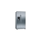 NEFF KA3923IE0, N 70, Amerikanischer Side by Side, Inox-Antifingerprint, 178,7 x 90,8 cm (H x B), 368l Kühlteil, 165l Gefrierteil, FreshSafe, NoFrost, Eiswürfel Bereiter [Energieklasse E]