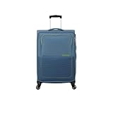 American Tourister Trolley M, A346 Coronet Blau/Lime, M, Erweiterbar
