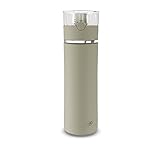 alfi Thermoskanne Edelstahl Balance, Trinkflasche auslaufsicher, Edelstahl beige 500ml, Isolierflasche mit Trinkverschluss 5512.294.050, Thermosflasche hält 12 Stunden heiß, 24 Stunden kalt, BPA Frei