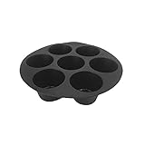 GUODUN 1 x schwarze Silikonform für Kuchen, DIY, Backzubehör, Backförmchen, Muffinform, Luftfritteusenform, (S)