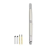 Boaby Microblading Pen Double-End Manueller permanenter Microblading-Augenbrauen-Tattoo-Stift + 2 Stück 14 Stifte + 2 Stück runde Nadeln