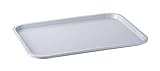 APS Fast Food-Tablett, bruchsicheres und spülmaschinenfestes Serviertablett, Made in Germany, 35 x 27 cm, Höhe 2 cm, grau