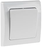 DELPHI Taster Unterputz 0-250V~/ max. 10A mit 1-fach Rahmen Abnehmbar Einbau 1 Stück Weiß