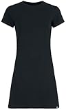RED by EMP Damen schwarzes Basic T-Shirtkleid - angenehmer, weicher Baumwollstoff L