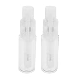 FIXOSHEE 2 Stück Pack Puder Sprühflaschen 50 ml Nachfüllbare Transparente Kunststoff Reise Sprühflaschen mit Drehbarem Sprühkopf Auslaufsicher Lebensmittelecht für Talkumpuder Haarfasern