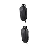 ibasenice 2 Stück Autotasche Für Fahrradlenkertasche Hartschalen-lenkertasche Scooter-Rucksack Handhaben Roller Lagerung Radfahren Koffer Wasserdicht Scooter-kopfgrifftasche Black Eva
