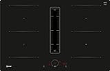 V58NHQ4L0, Induktionskochfeld mit integriertem Dunstabzug, N70, Rahmenlos aufliegend, Breite 80 cm, Silence, Home Connect