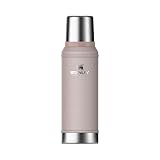 Stanley Classic Legendary Thermoskanne 0.94L - Hält 24 Stunden Heiß Oder Kalt - Spülmaschinenfest - Deckel Dient Als Becher - Isolierflasche BPA Frei - Edelstahl Thermosflasche - Rose Quartz