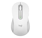 Logitech Signature M650 L for Business kabellose Maus, Logi Bolt, für große Hände, Bluetooth, SmartWheel, für Linkshänder - weiß [Bulk]