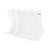 PUMA Unisex Puma 7312 Unisex Sport (5 Pack) Socks, Weiß, 39-42 EU