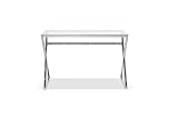 Jahnke Glasschreibtisch Xtra Desk Klarglas/Chrom