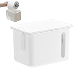 Cushangty Toilettenpapier Spender - Bohrfreie Toilettenpapierhalterung - Aufbewahrung Wasserdicht Für Haushalt Bad Wohnmobil