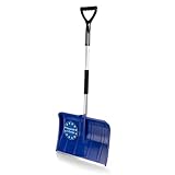 BigDean Schneeschaufel mit Teleskopgriff – Schneeschieber Made in Europe