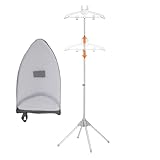 Dampfreiniger, vertikaler Kleiderständer zum Bügeln mit Basis, verstellbarer und drehbarer Arm aus Aluminiumlegierung, zum Trocknen von Haus und Hotel