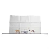 Yuanpgky Heizkörperverkleidung aus Stoff mit Katzenmuster, Staubschutz für Heizung, maschinenwaschbar, passend für 60-180 cm Haushalts-Heizkörper (60 cm)