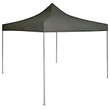 BAZZI Gartenpavillon, Faltpavillon, Gartenpavillon, robust, aus Stahl, 2 x 2 m, Anthrazit